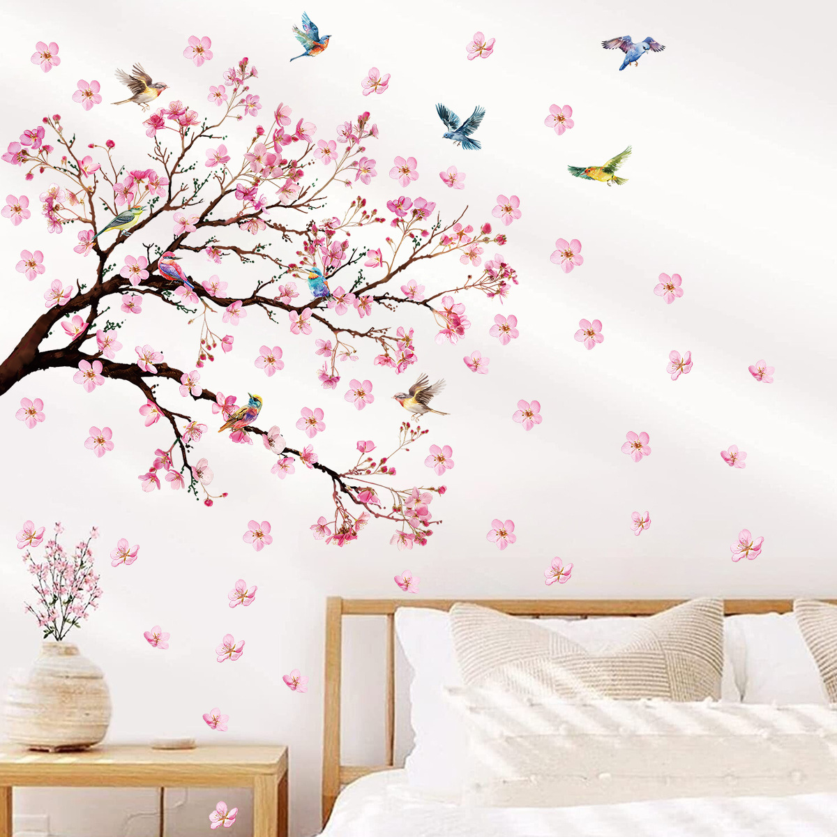 Watercolour Bird Flower Wall S - Baby Girl Nursery Quotes ulasan dan harga