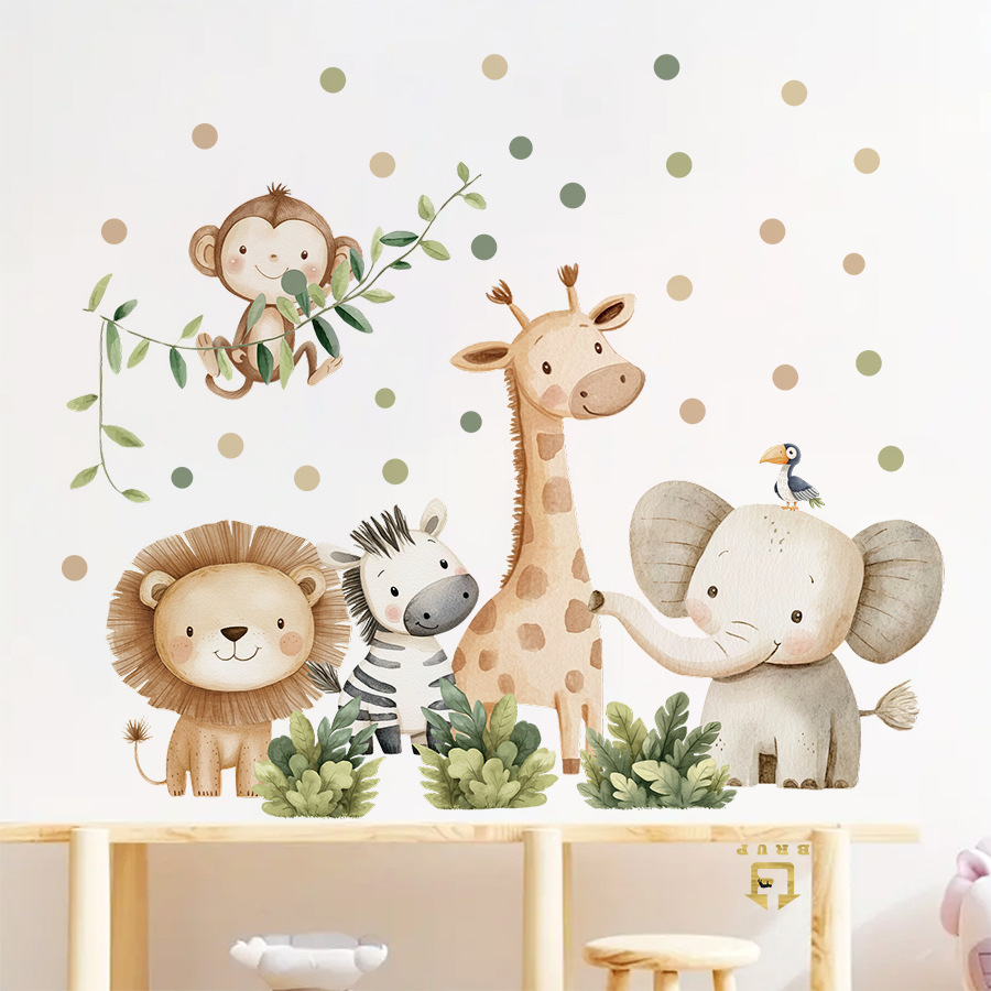 Boho Forest Animals Wall Stick - Baby Girl Nursery Quotes ulasan dan harga