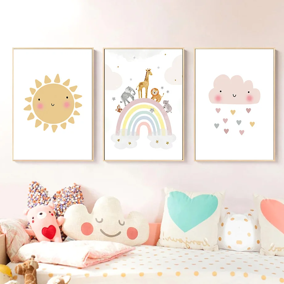 Giraffe Elephant Hot Balloon S - Baby Nursery Decor Girl ulasan dan harga