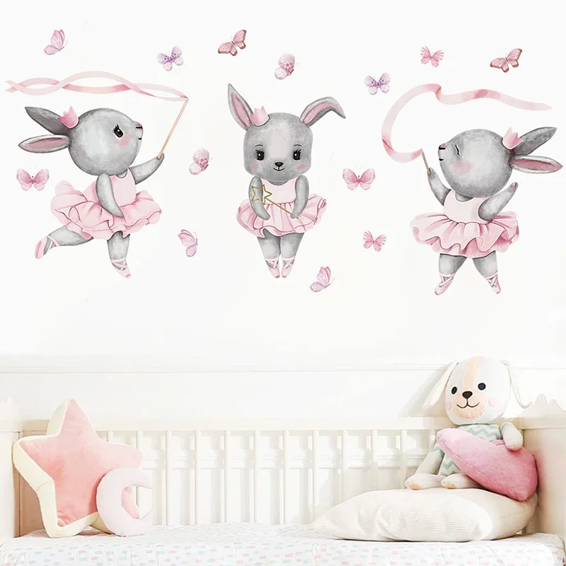 Hand-paint Ballet Bunny Rabbit - Baby Girl Nursery Quotes ulasan dan harga