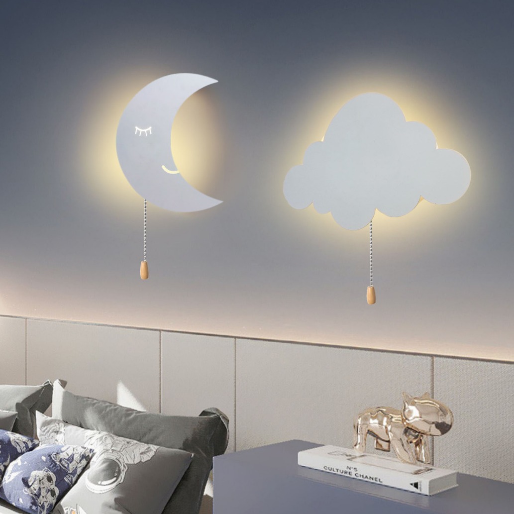 USB Port Charge AA Battery Ope - Baby Nursery Wall Lights ulasan dan harga