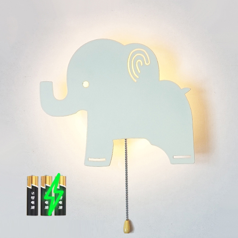 USB Port Charge AA Battery Ope - Baby Nursery Wall Lights ulasan dan harga