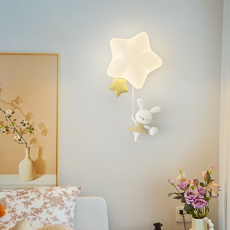 Romantic Star Wall Lamp For Nu - Baby Nursery Wall Lights ulasan dan harga