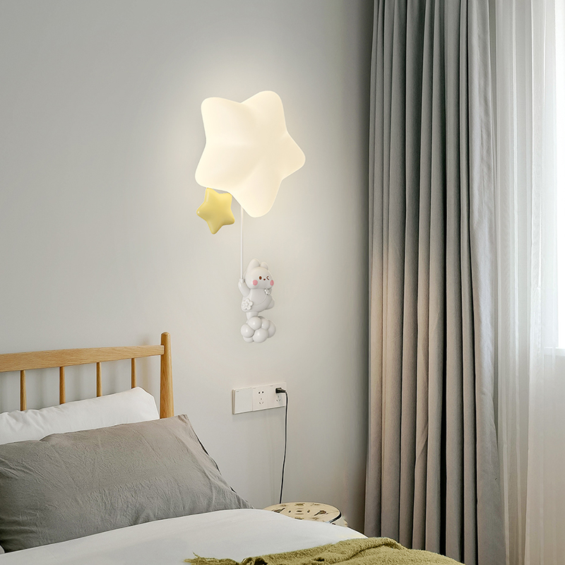 Romantic Star Wall Lamp For Nu - Baby Nursery Wall Lights ulasan dan harga