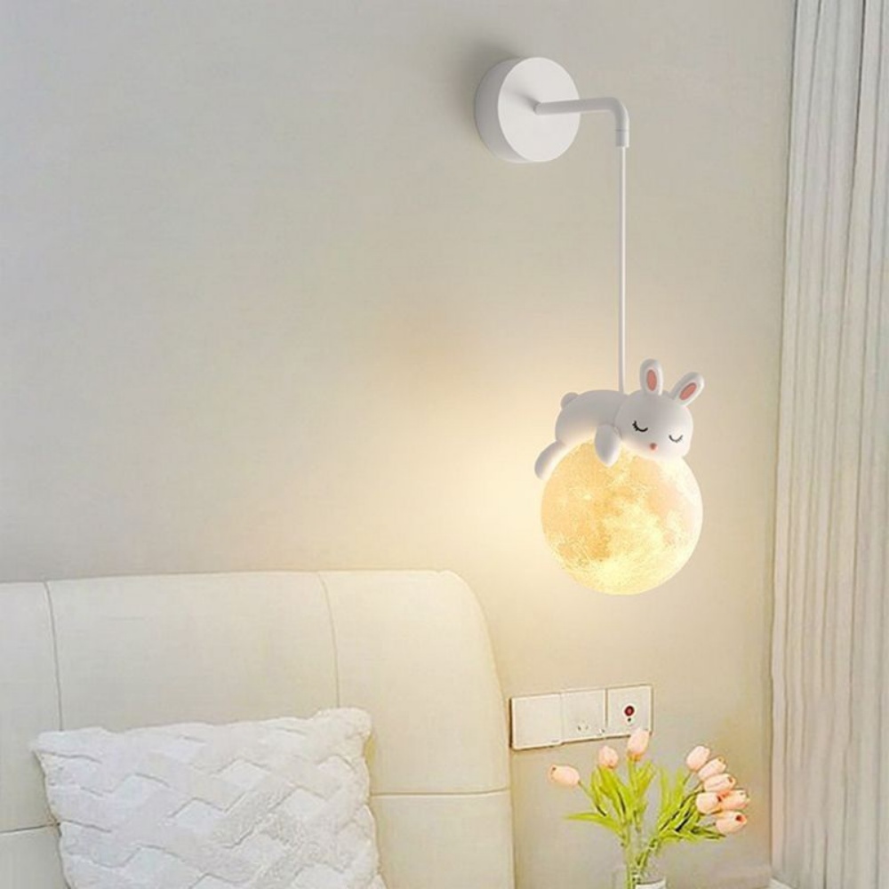Cute Animal Wall Lamp White Ra - Baby Nursery Wall Lights ulasan dan harga