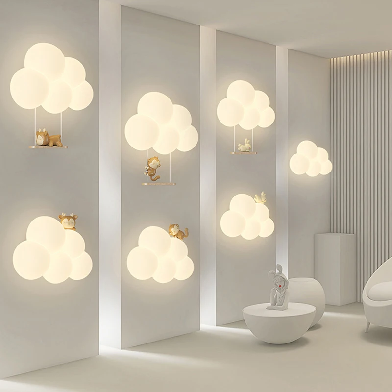 Cream Style Cartoon Creative B - Baby Nursery Wall Lights ulasan dan harga