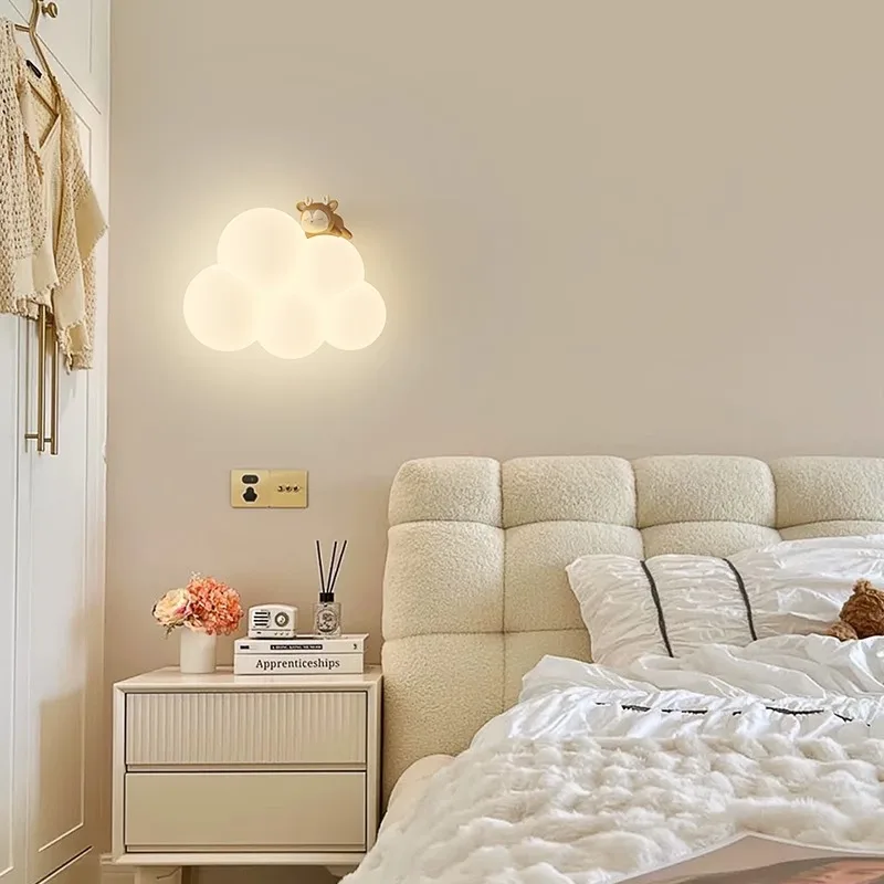Cream Style Cartoon Creative B - Baby Nursery Wall Lights ulasan dan harga