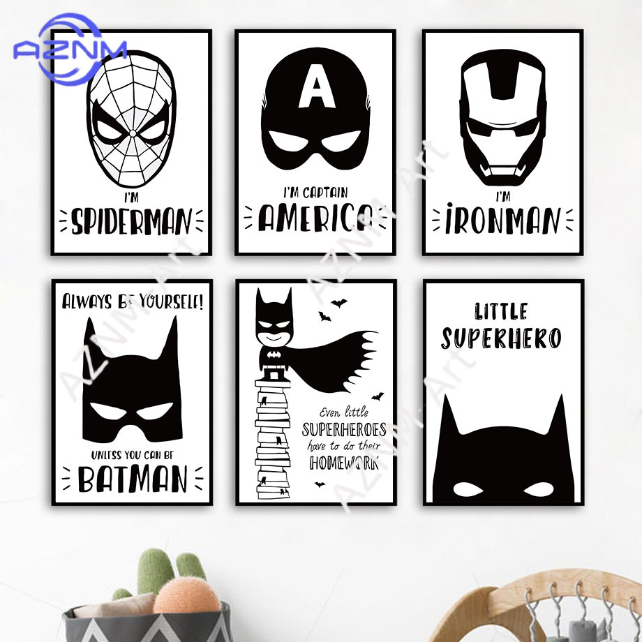 Wall Art Canvas Painting Bat C - Baby Nursery Boy ulasan dan harga