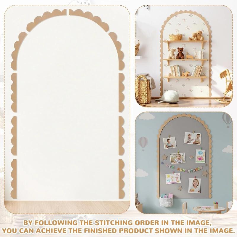Wood Wall Arch Decor DIY Unfin - Baby Nursery Frames ulasan dan harga