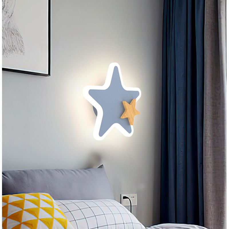 Cartoon LED Rocket Wall Lamp M - Baby Nursery Wall Lights ulasan dan harga